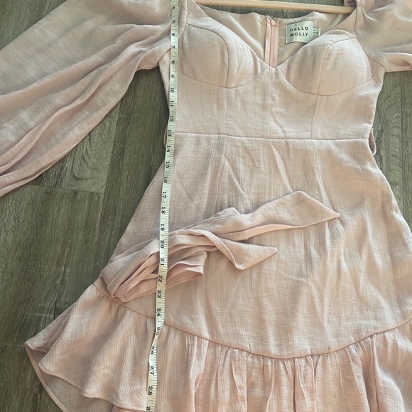 Hello Molly A Letter to Me Mini Dress Blush US 2 | Size XS - Picture 6 of 10